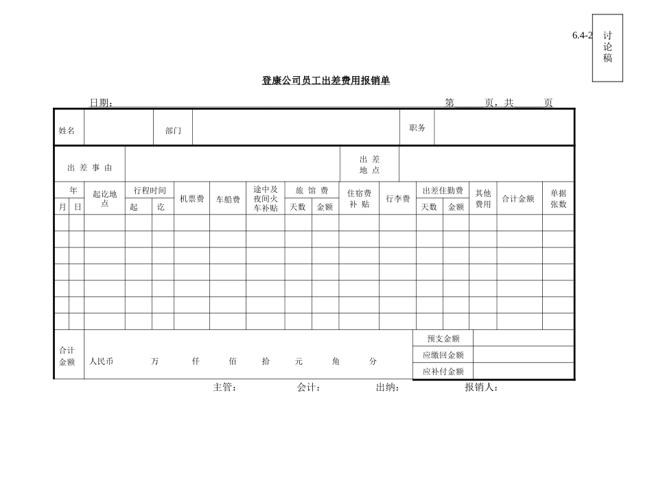 table_travel_expense_reimburse_v1.doc_第1页