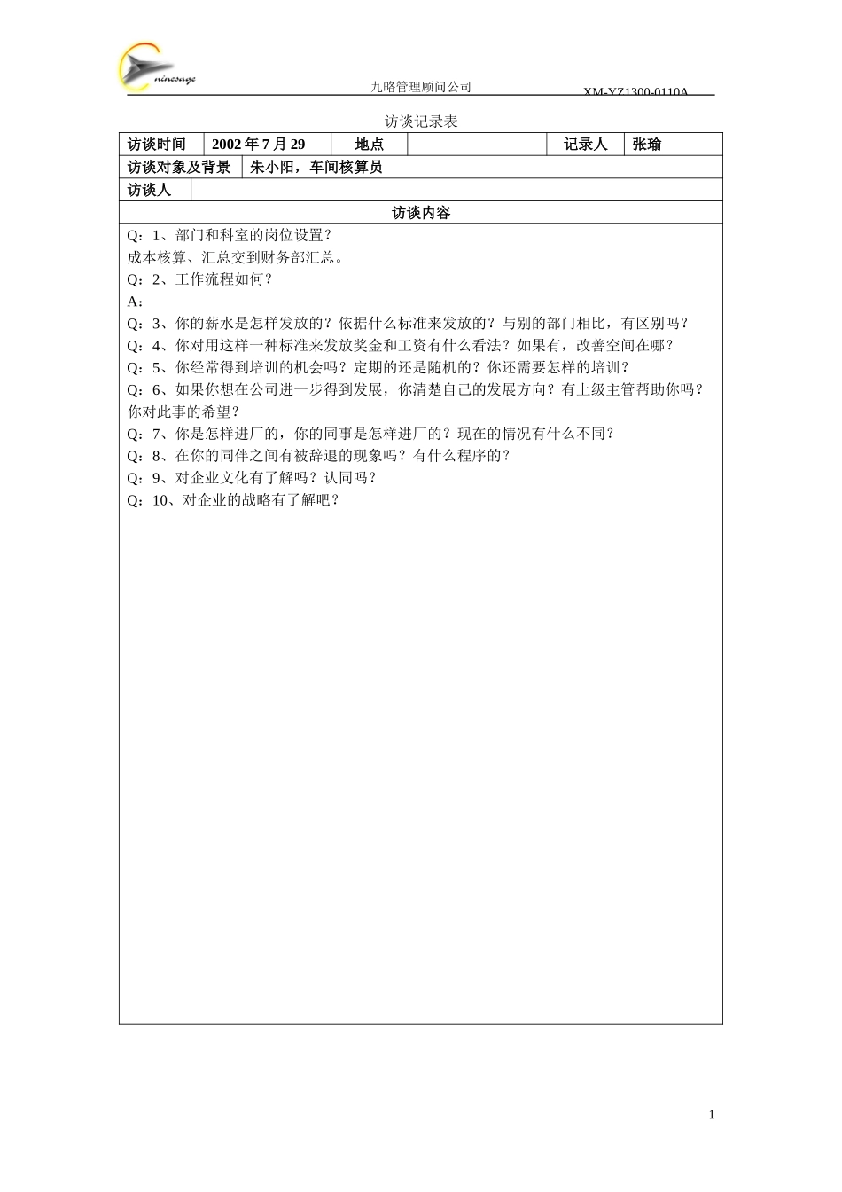 朱小阳--成品车间的核算员.doc_第1页