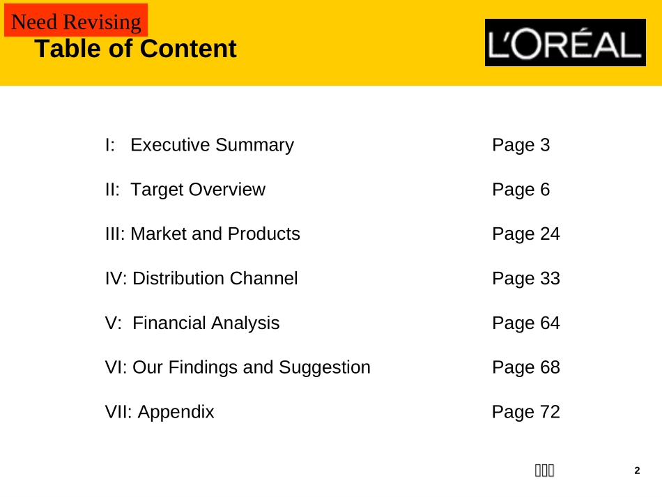 L'OREAL - report checklist for future.ppt_第2页