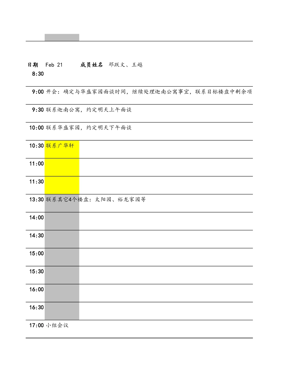 按揭试点小组每日工作记录Mortgage daily activity tracking.xls_第3页
