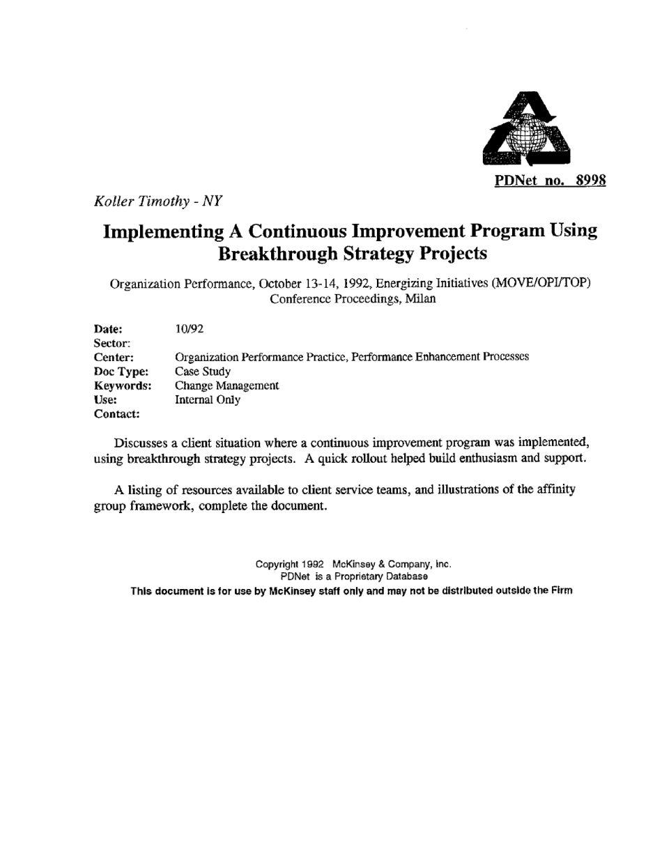 Implementing A Continuous Improvement Program Using.PDF_第1页