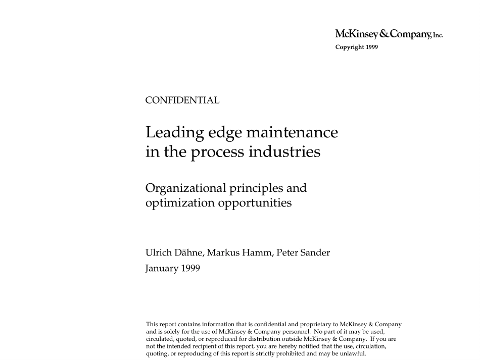 Leading edge maintenance in the process industries.ppt_第1页