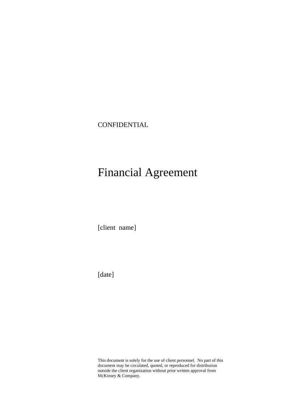 financial agreement for Mckinsey Shanghai(v1).DOC_第1页