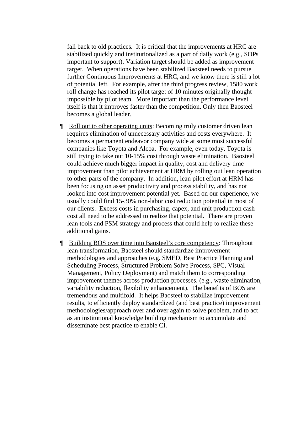 HRM 6 MONTH PILOT SUMMARY memo English.doc_第3页