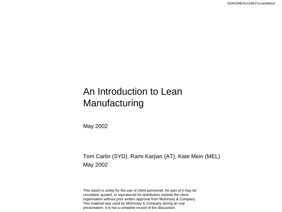 INTRODUCTION TO LEAN (CARD GAME).ppt_第1页