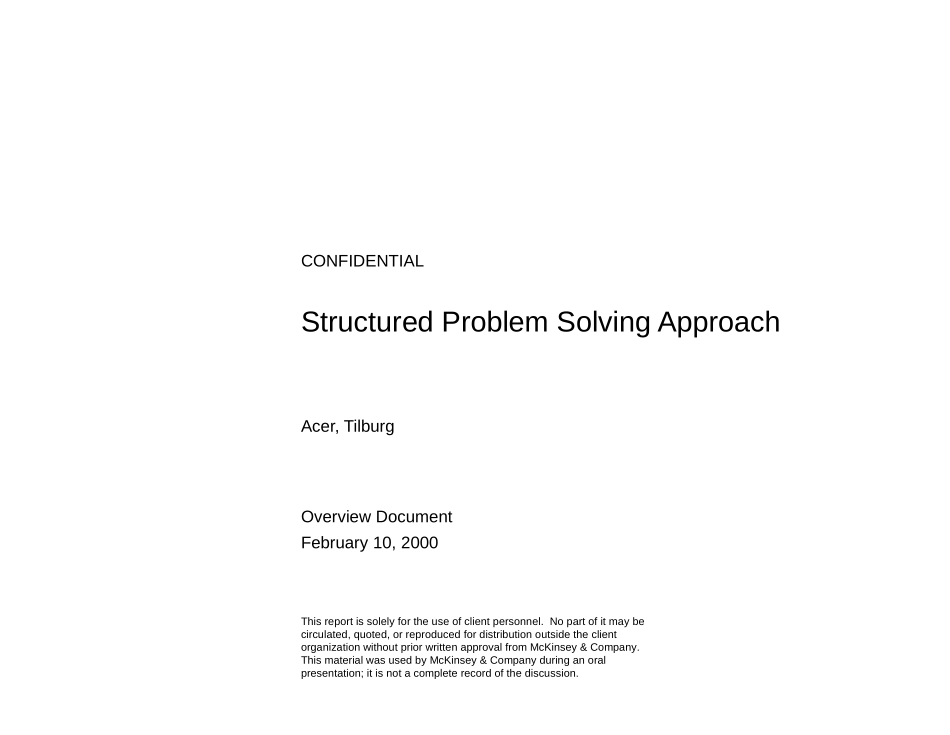 Structured Problem Solving Approach.ppt_第1页