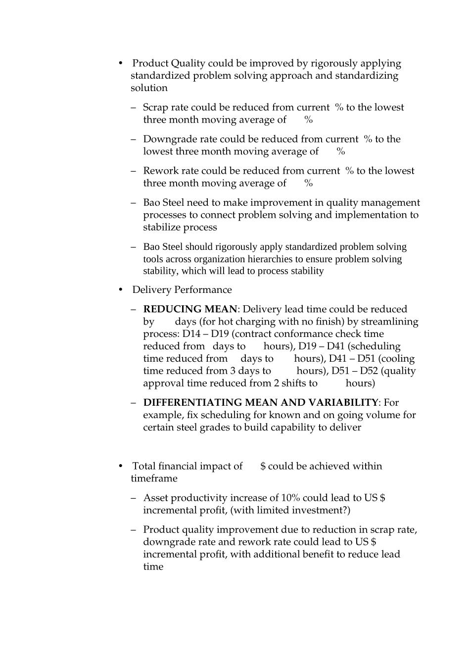 Bao Steel Lean Manufacturing Diagnostic Storyline.doc_第3页