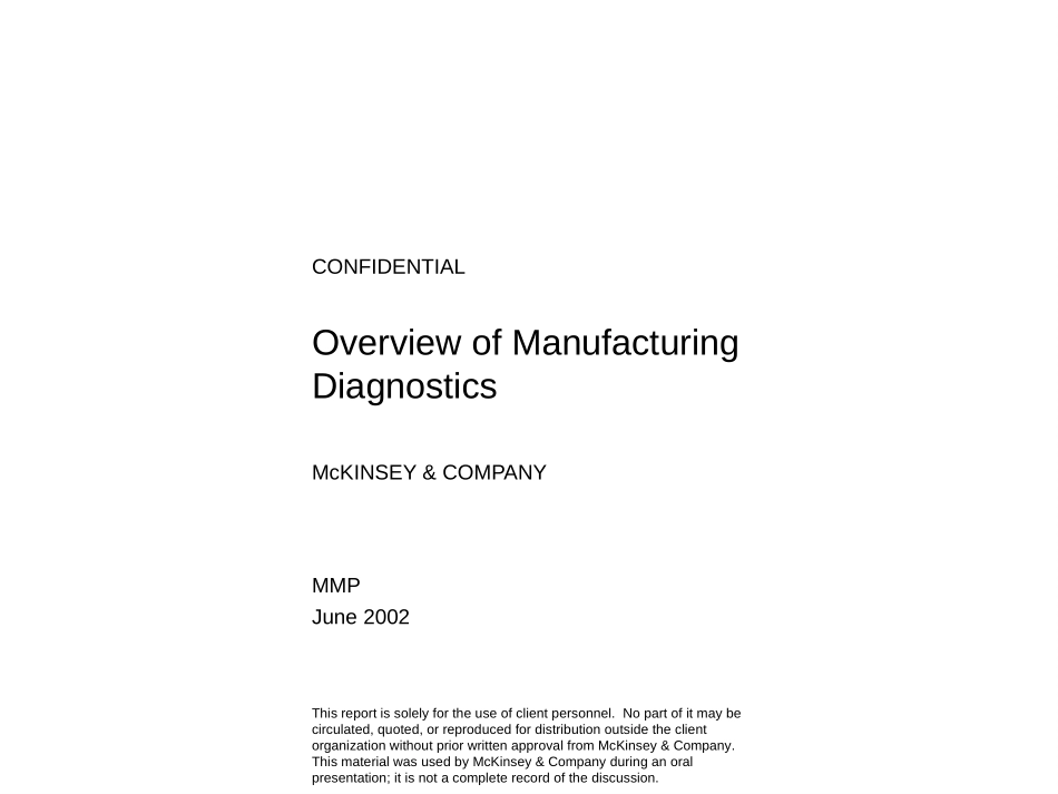 Overview of Manufacturing Diagnostics.ppt_第1页