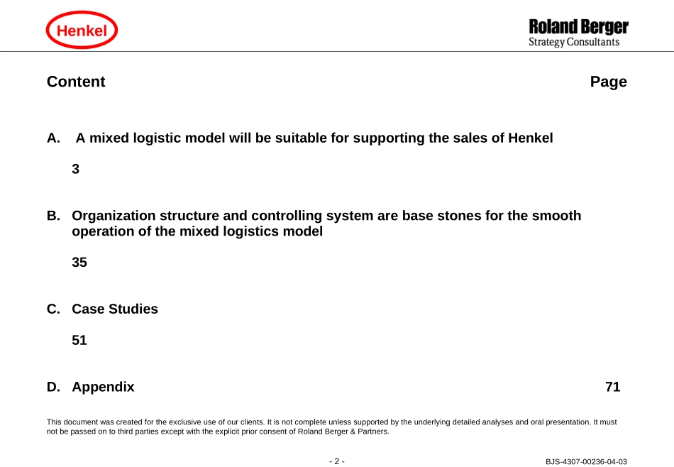 Improving Efficiency of Henkel Tianjin Ltd. Logistics.ppt_第2页
