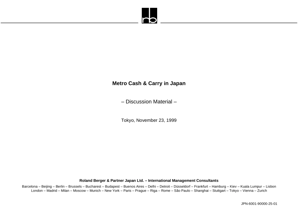 Metro Cash & Carry in Japan.PPT_第1页