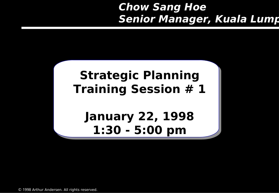 Chow-Strategic planning.ppt_第1页