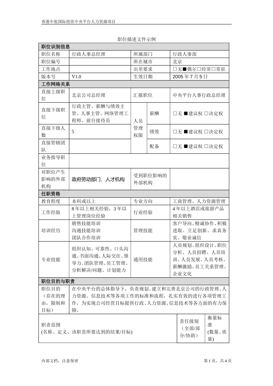 July 5-北京分公司-行政人事总经理.doc_第1页