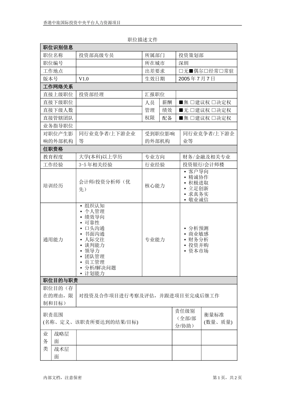 投资部高级专员.doc_第1页