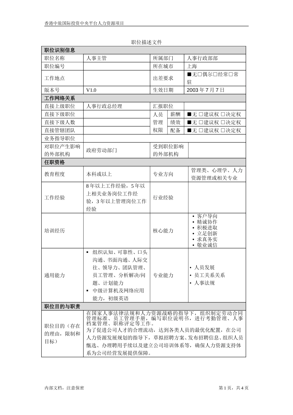 华东公司人事主管.doc_第1页
