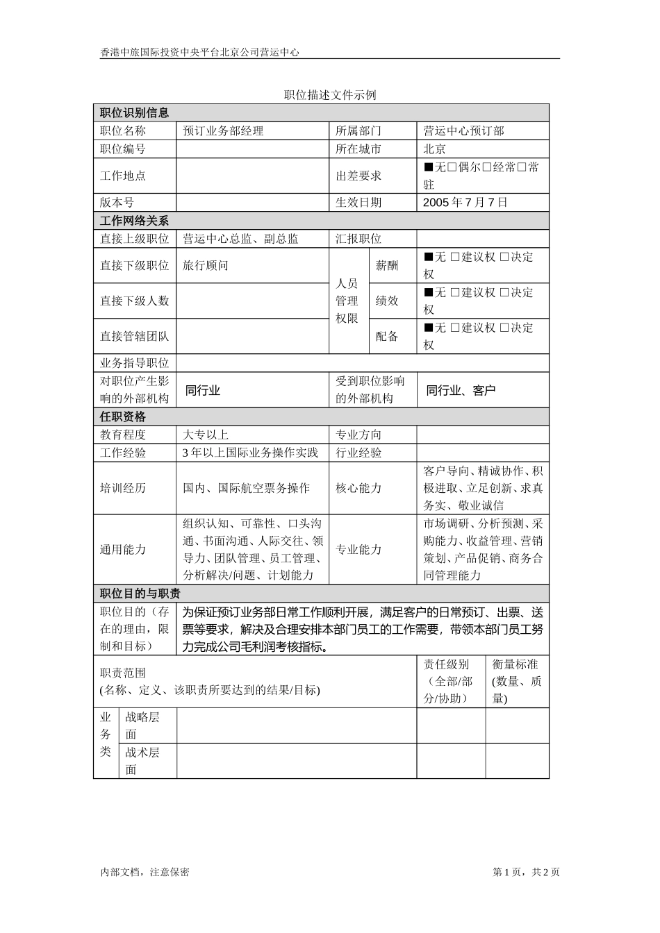 预订业务部经理.doc_第1页