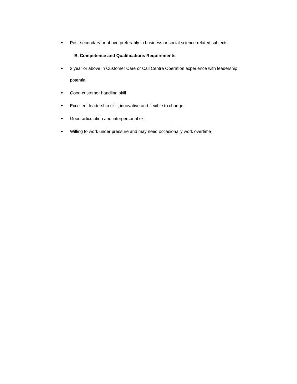 Contact Centre Positions Requirement_M(Ops).doc_第2页