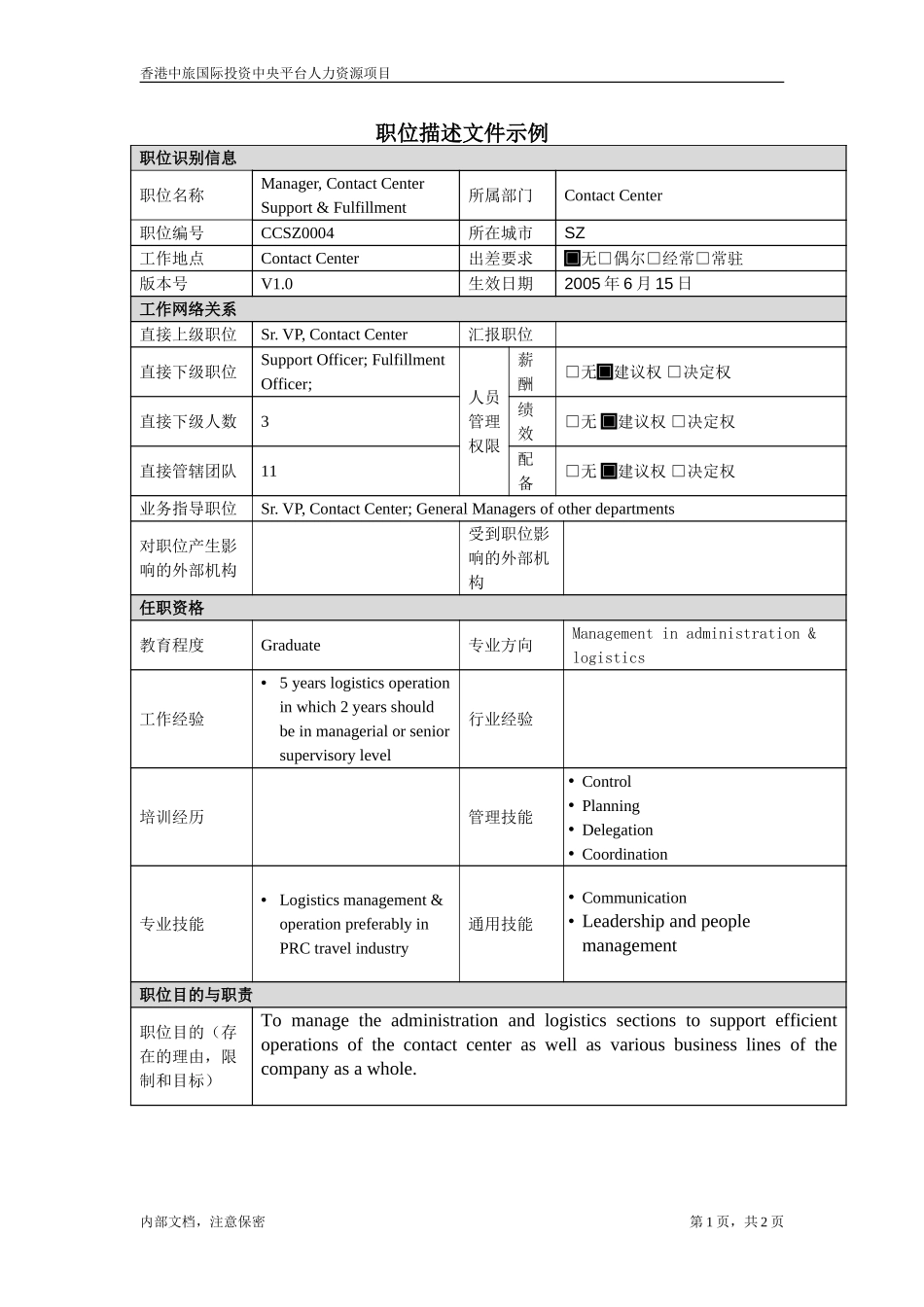 JD_Support&Fullfilment.doc_第1页