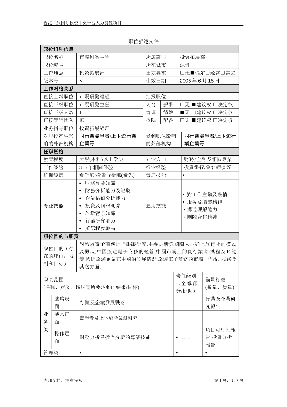 招聘职位说明-研發主管.doc_第1页