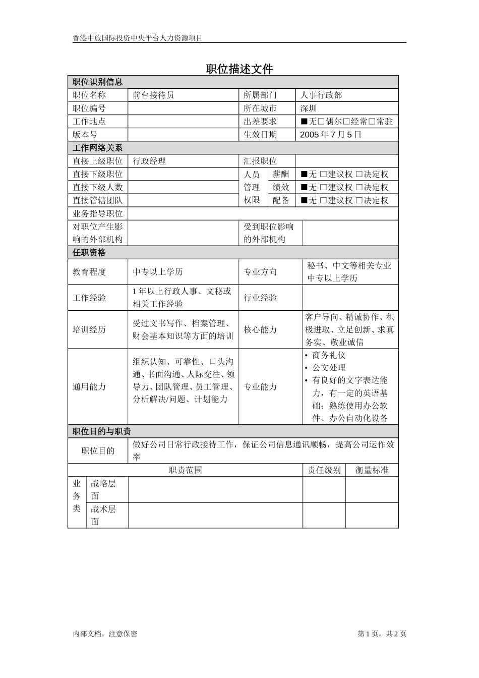July 5-前台接待员.doc_第1页