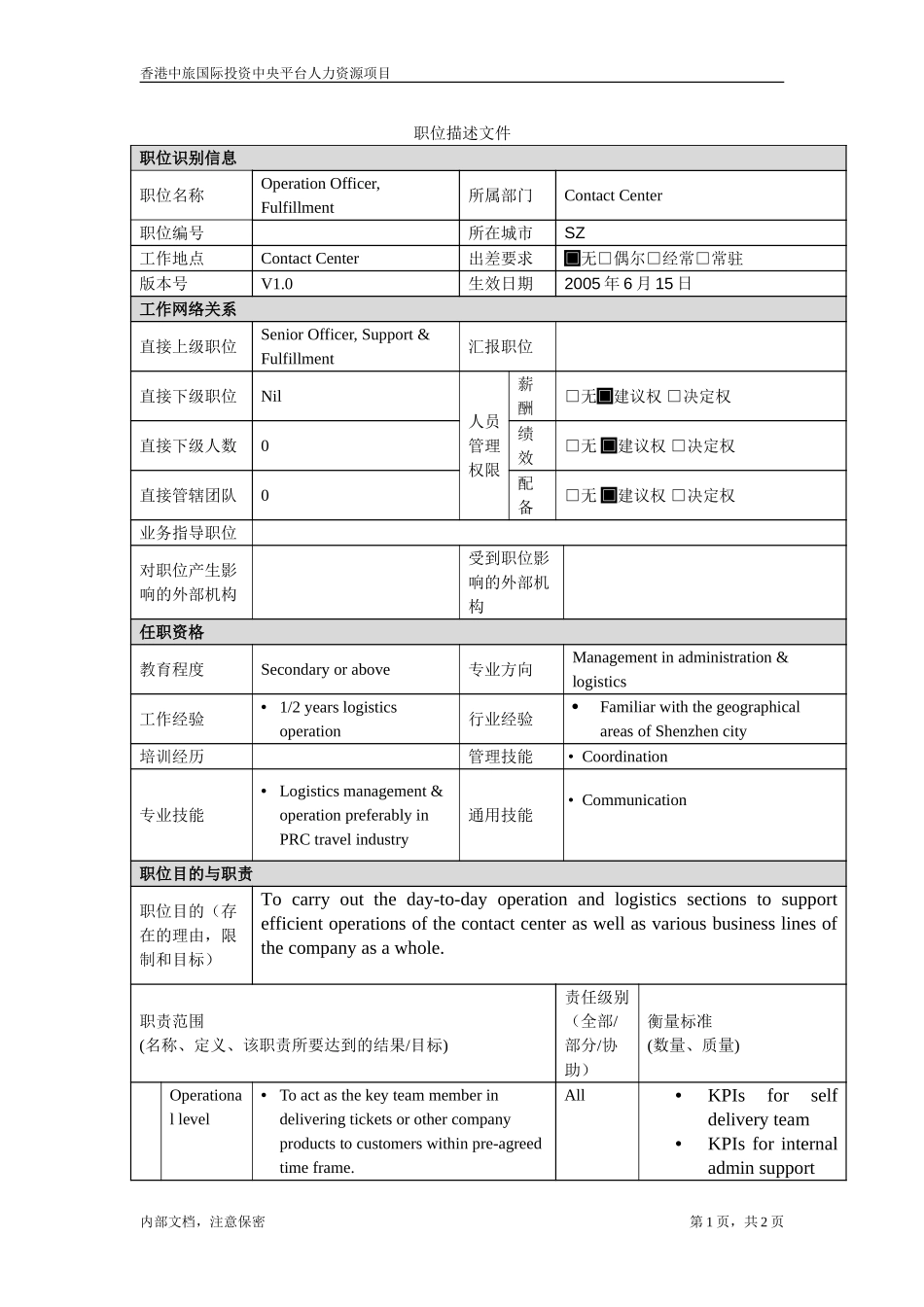 职位描述-送票员.doc_第1页