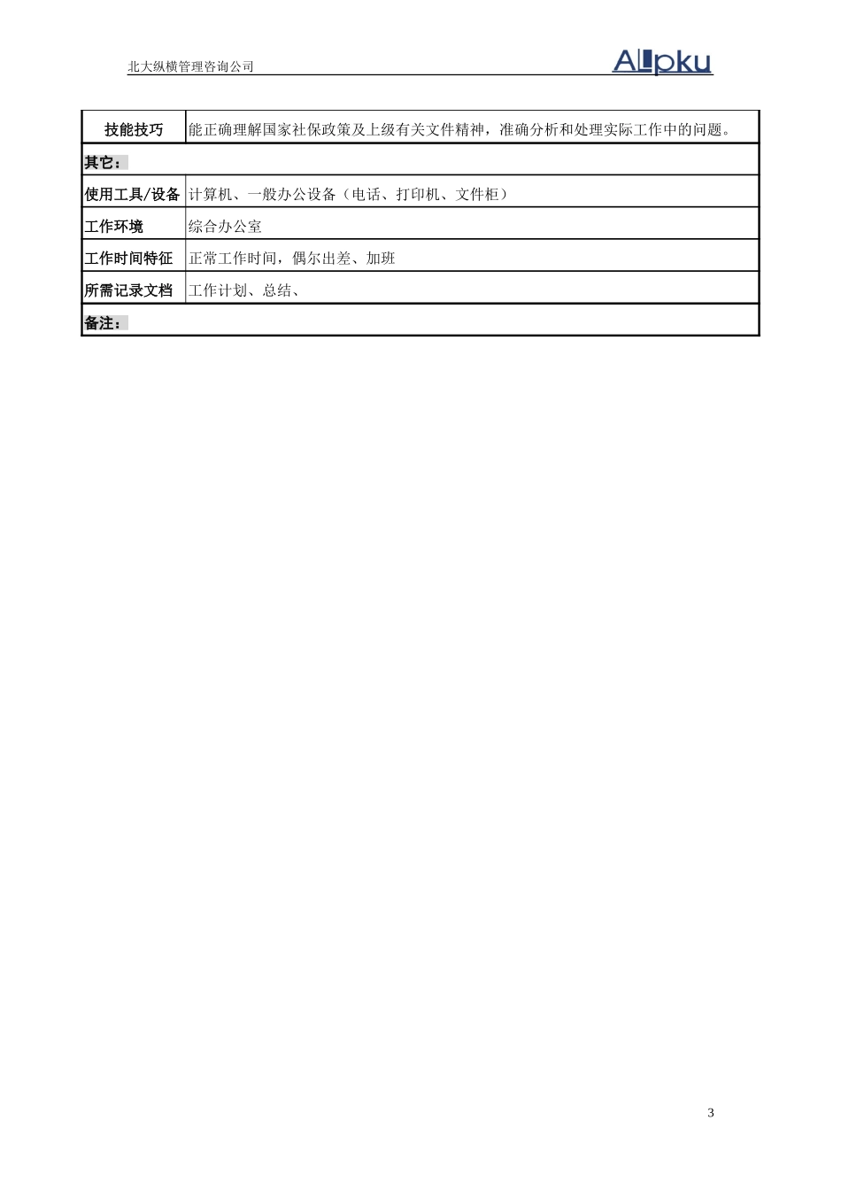 职务说明书（社保）.doc_第3页
