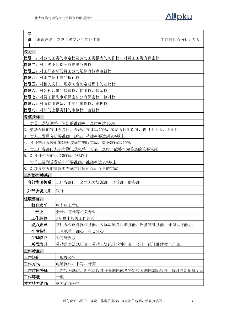 3-岗位情况调查表（劳资）.doc_第3页