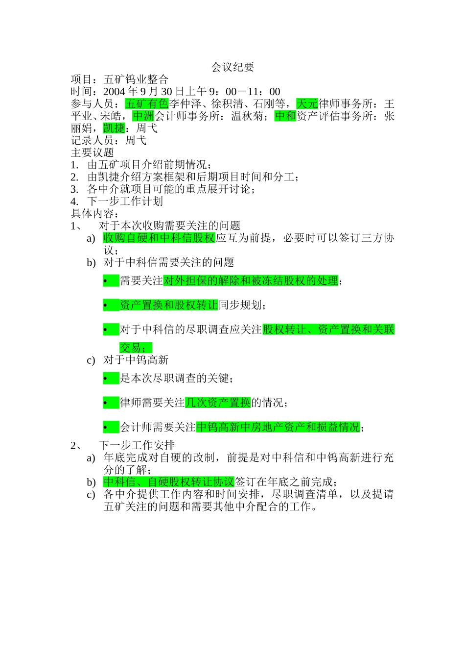 自硬中介机构协调会纪要 040930.doc_第1页