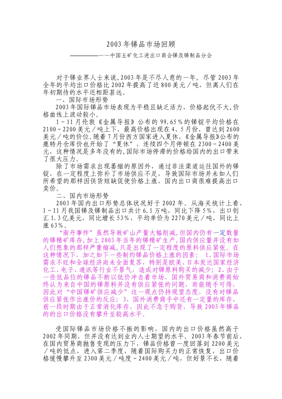 2003锑市场回顾.doc_第1页