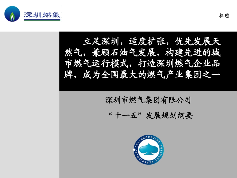深圳市燃气集团“十一五”发展规划纲要-050525.ppt_第1页