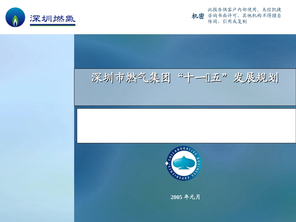 深圳燃气集团十一五规划项目——机会与风险讨论.ppt_第1页