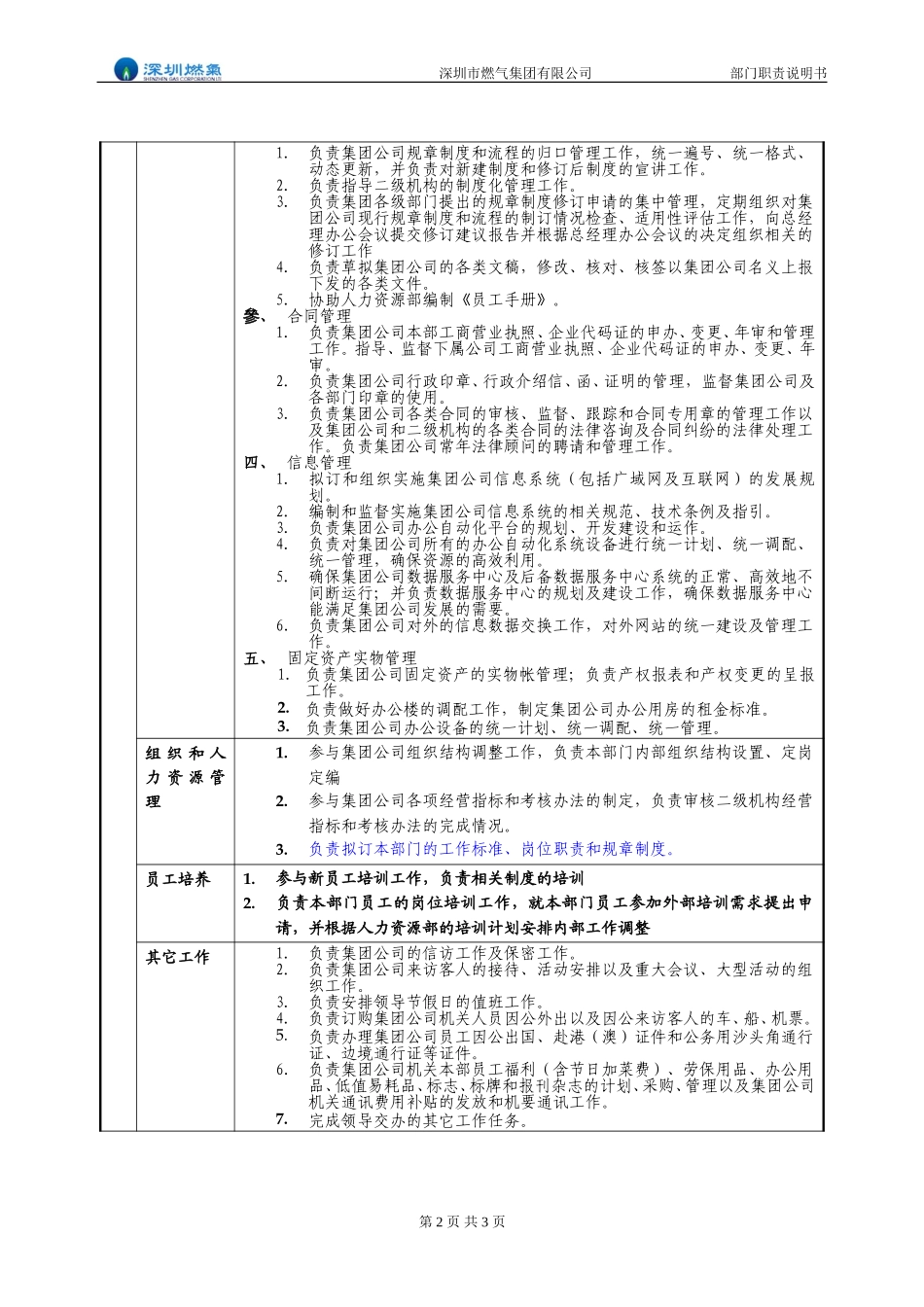 部门职责说明书－总经理办公室（调整）.doc_第2页