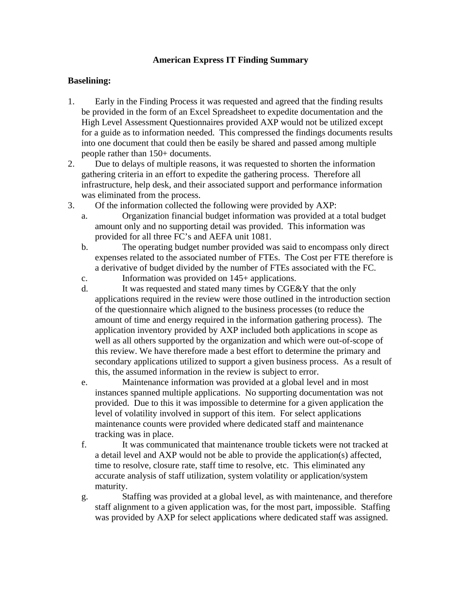 FAB IT Finding Summary.doc_第1页