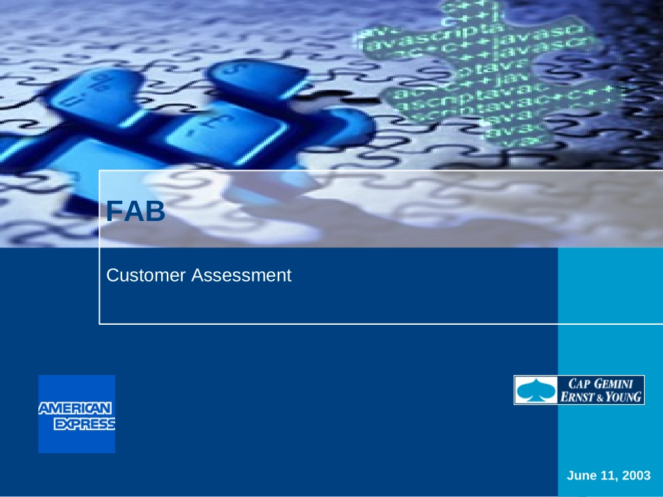 FAB - Customer Assessment v11.ppt_第1页