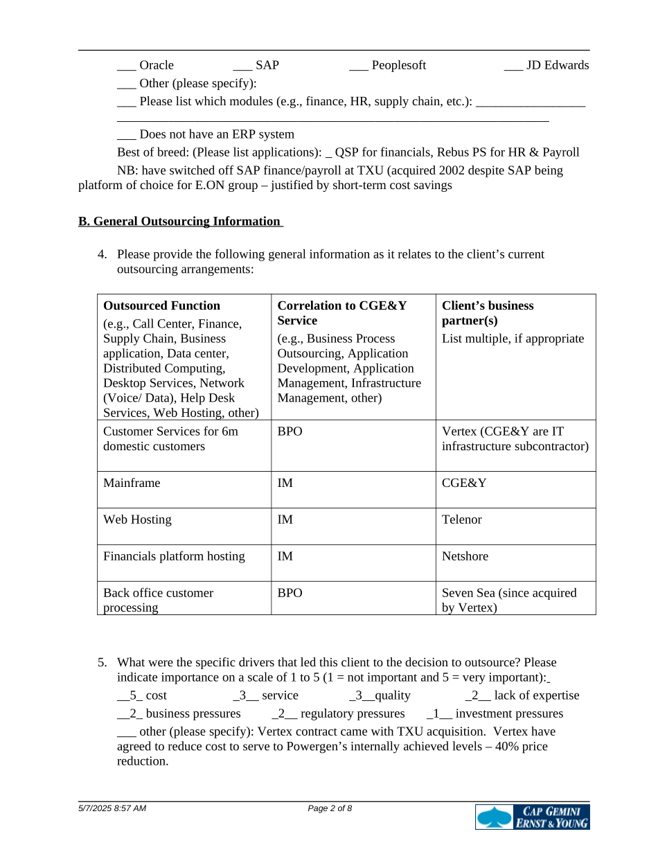 FA Questionnaire - Powergen response.doc_第2页