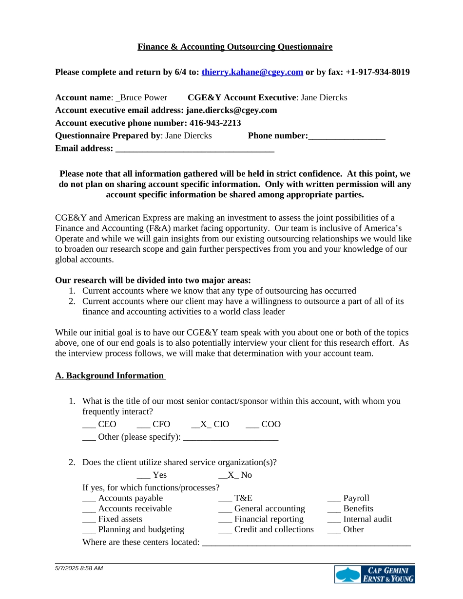 Questionnaire for Account Execs Final Bruce Power.doc_第1页