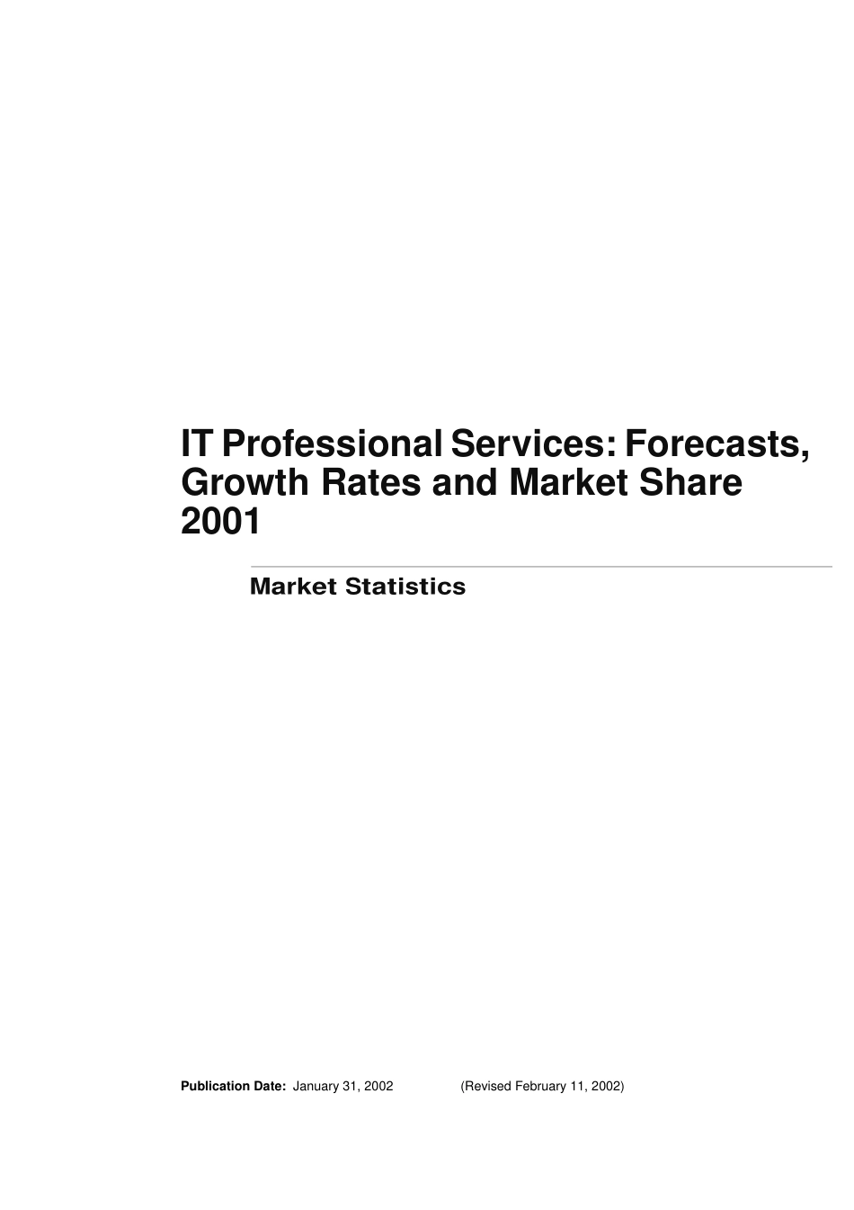 IT Professional Services forecasts.pdf_第1页