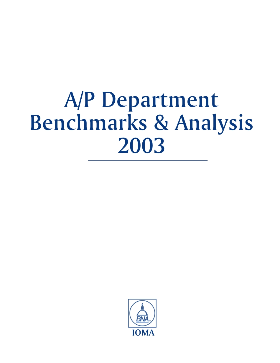 IOMA 2003 AP Benchmarks.pdf_第3页