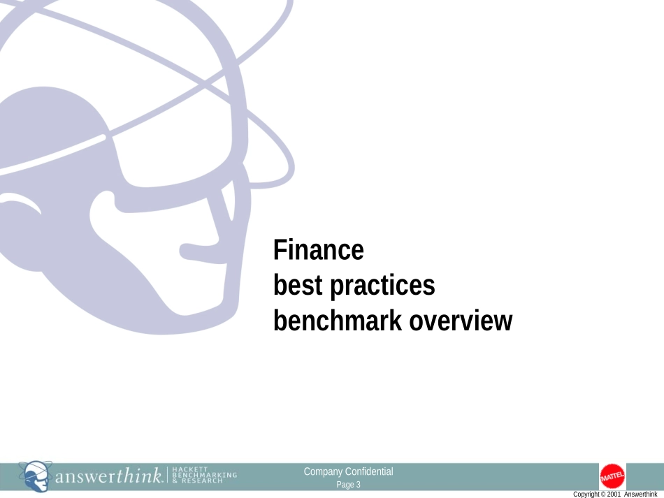 Mattel & Hackett financial benchmarks and leading practices.ppt_第3页
