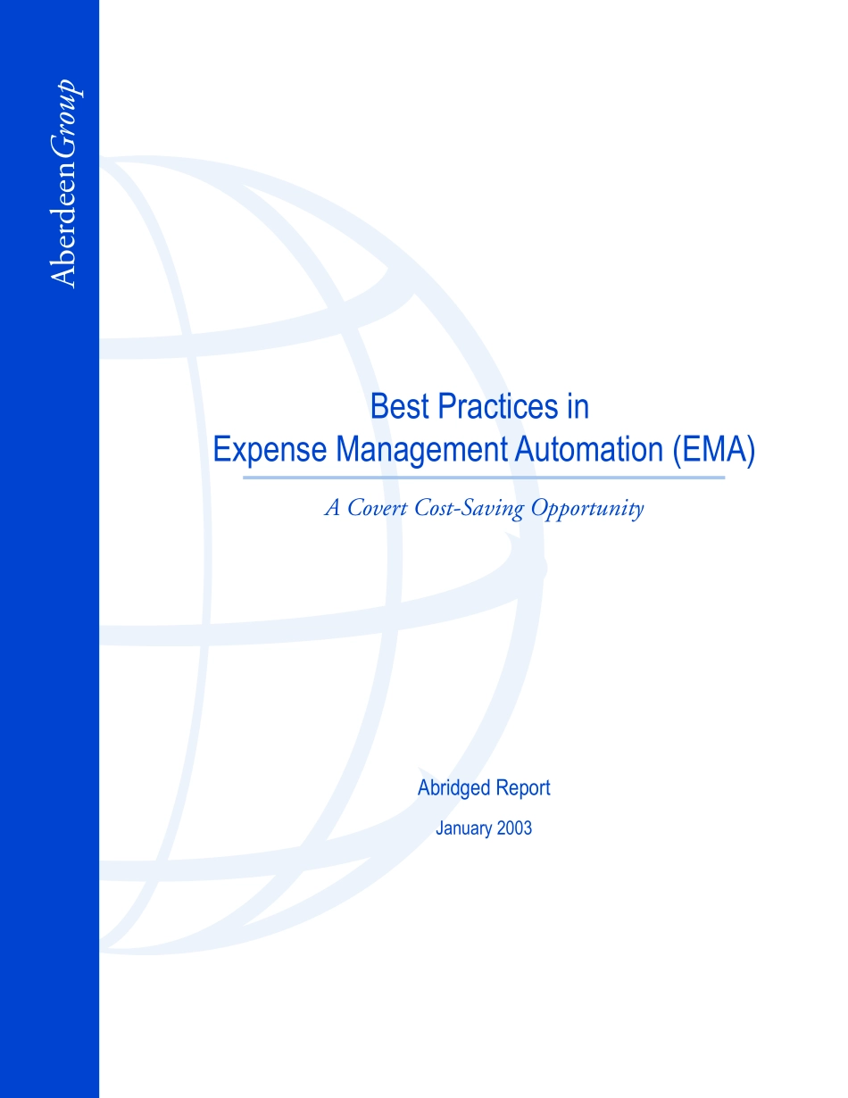 Aberdeen Group Report on Expense Managment.pdf_第1页