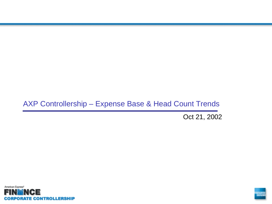 AXP Cost & Expense Base II.ppt_第1页