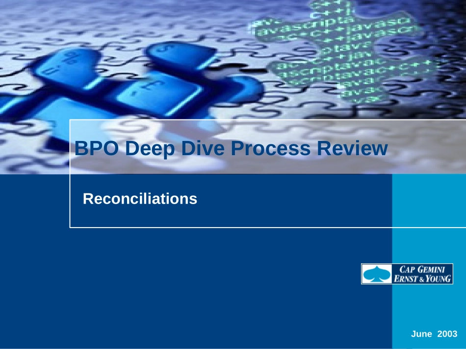 DEEP DIVE - Reconciliations.Generic.ppt_第1页