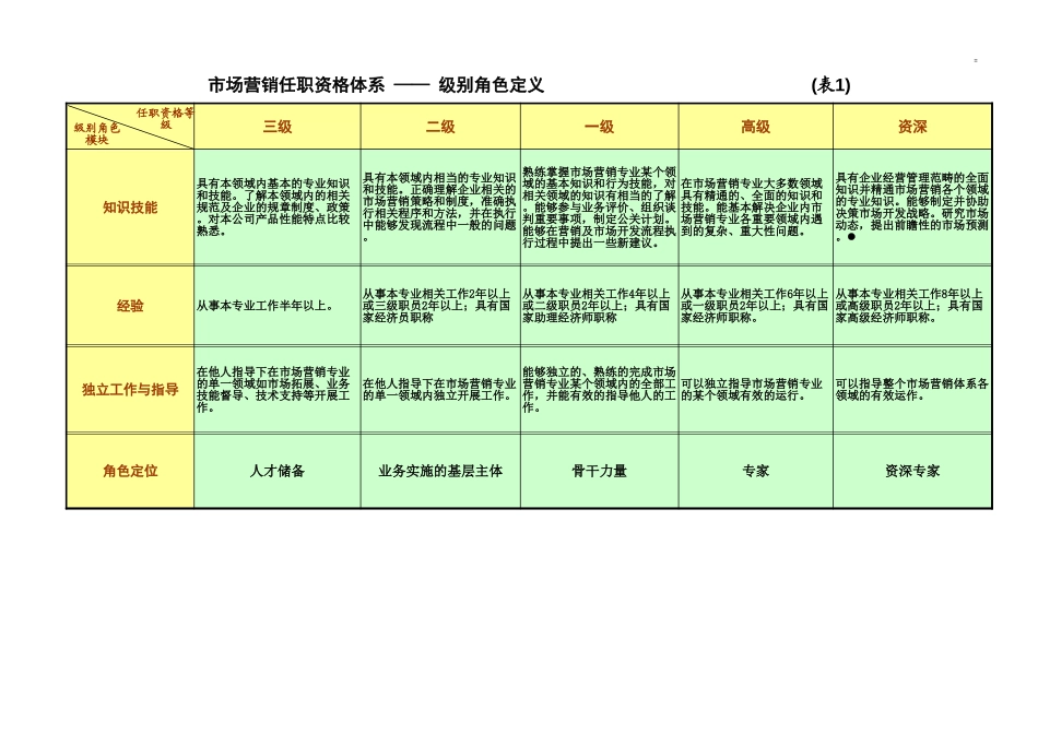 浙江联通任职资格标准 (8).xls_第1页