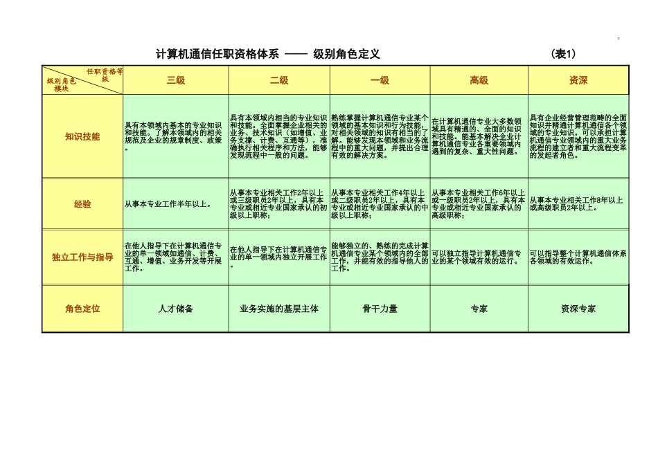 浙江联通任职资格标准修订版 (3).xls_第1页
