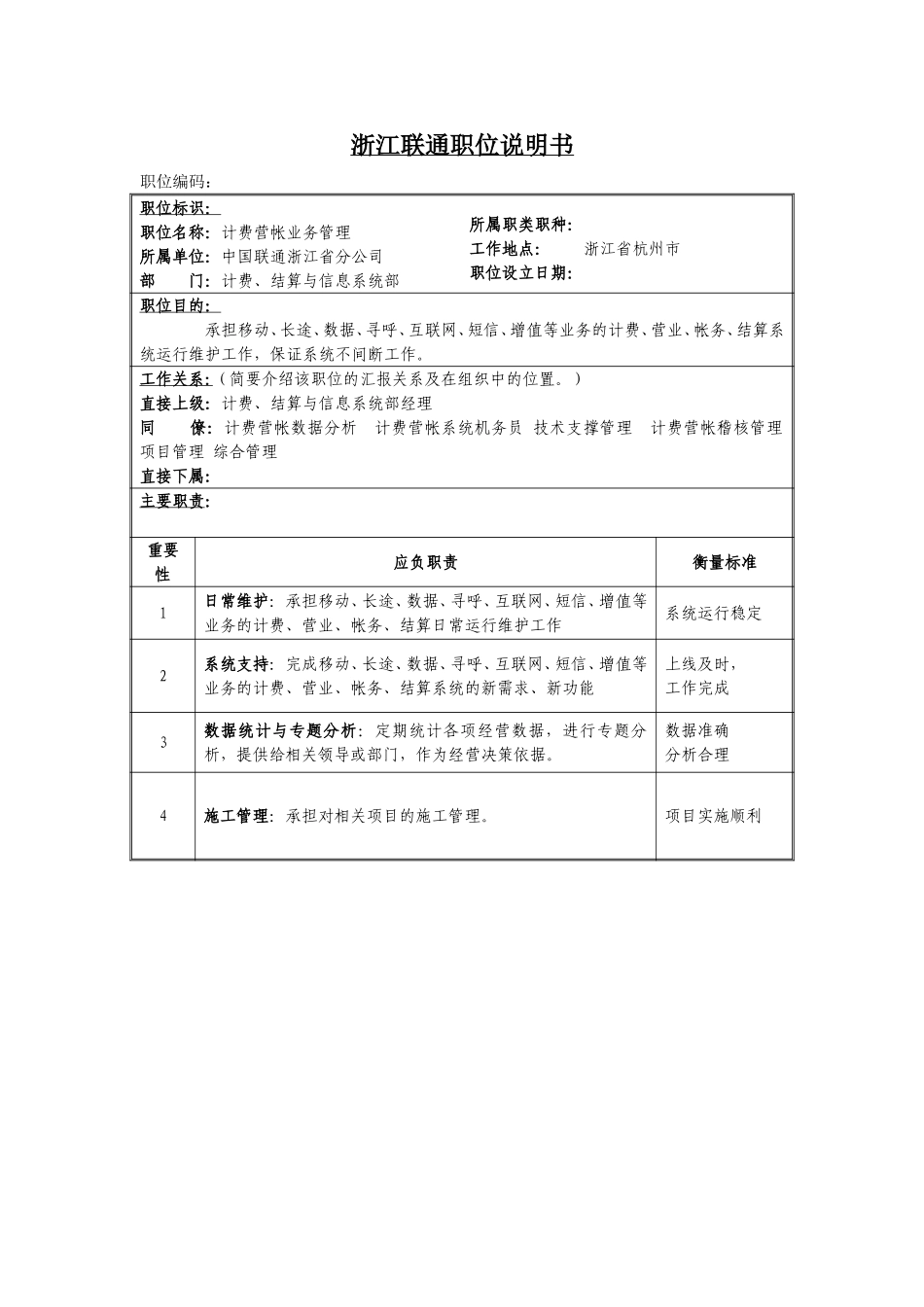 定岗定编与职位说明书-计费计算与信息系统部 (8).doc_第1页